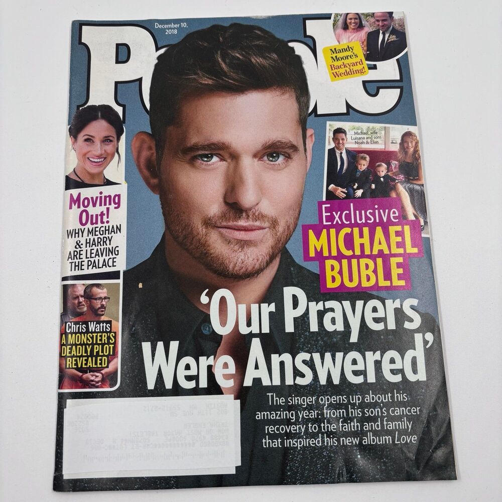 People Magazine December 10 2018 Michael Bublé Son's Cancer Recovery Cover